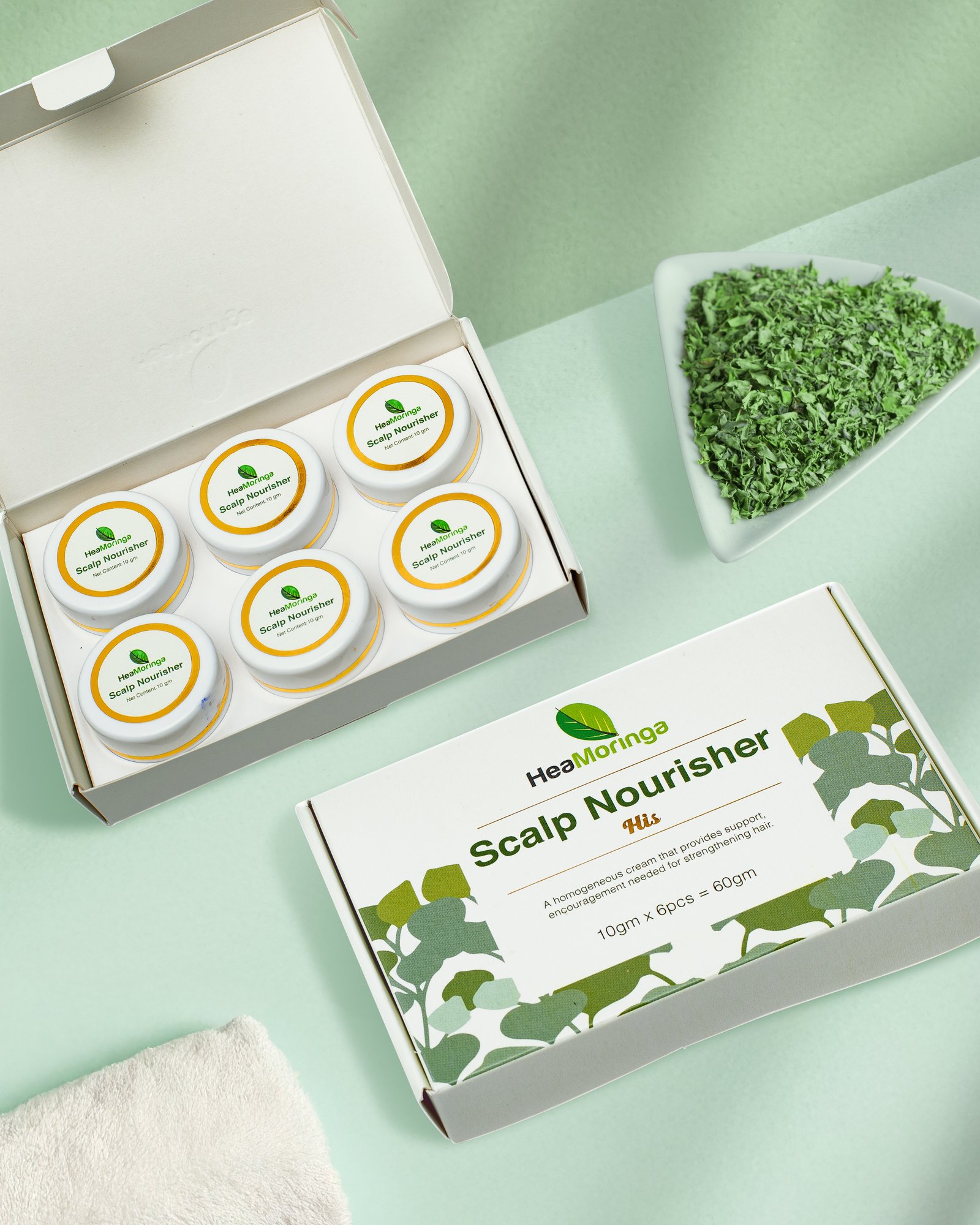 HeaMoringa Scalp Nourisher His Pack of 6 (Single Use)